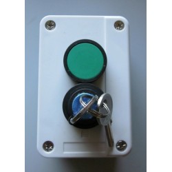 Weatherproof Push Button "Exit" Switch w/Key