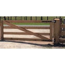 Black Adjustable Swing Gate Heavy Duty Top & Bottom Hinges 